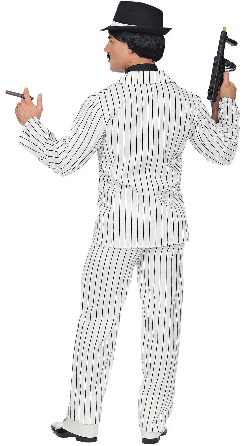 Disfraz de Gangster de la Mafia Blanco para Hombre Años 20 Charleston y Gangster Widmann